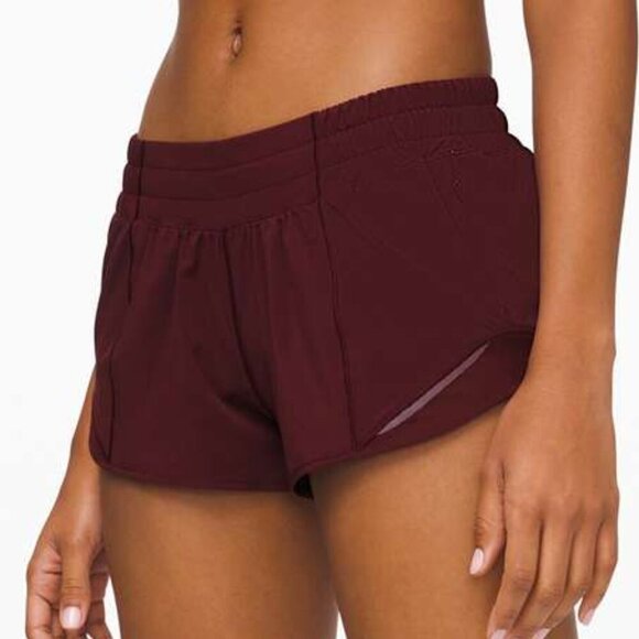 lululemon athletica Pants - Lululemon Hotty Hot Short II *2.5" - 4 Garnet